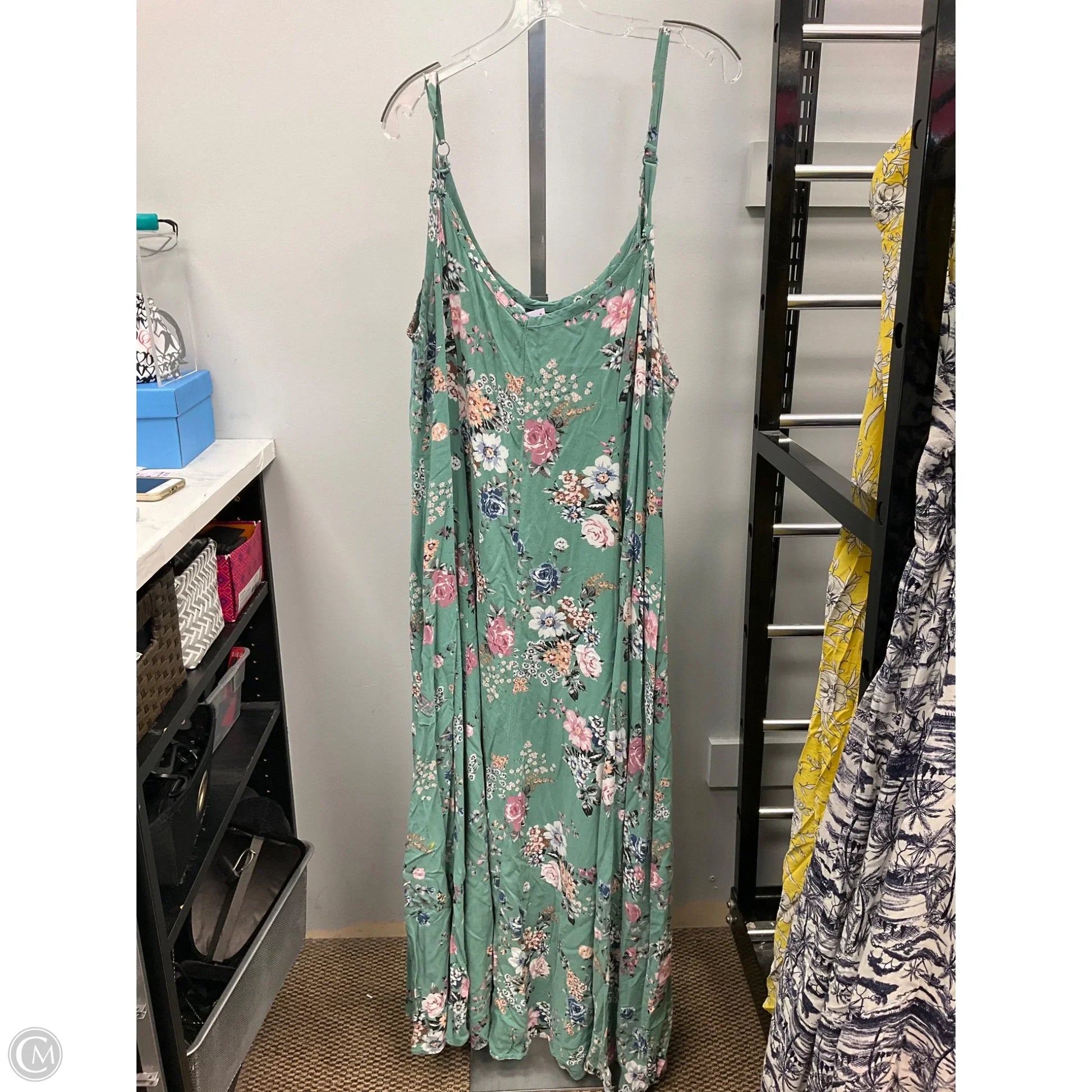 green torrid dress Plus Size - Festi Tiered Tea Length Dress