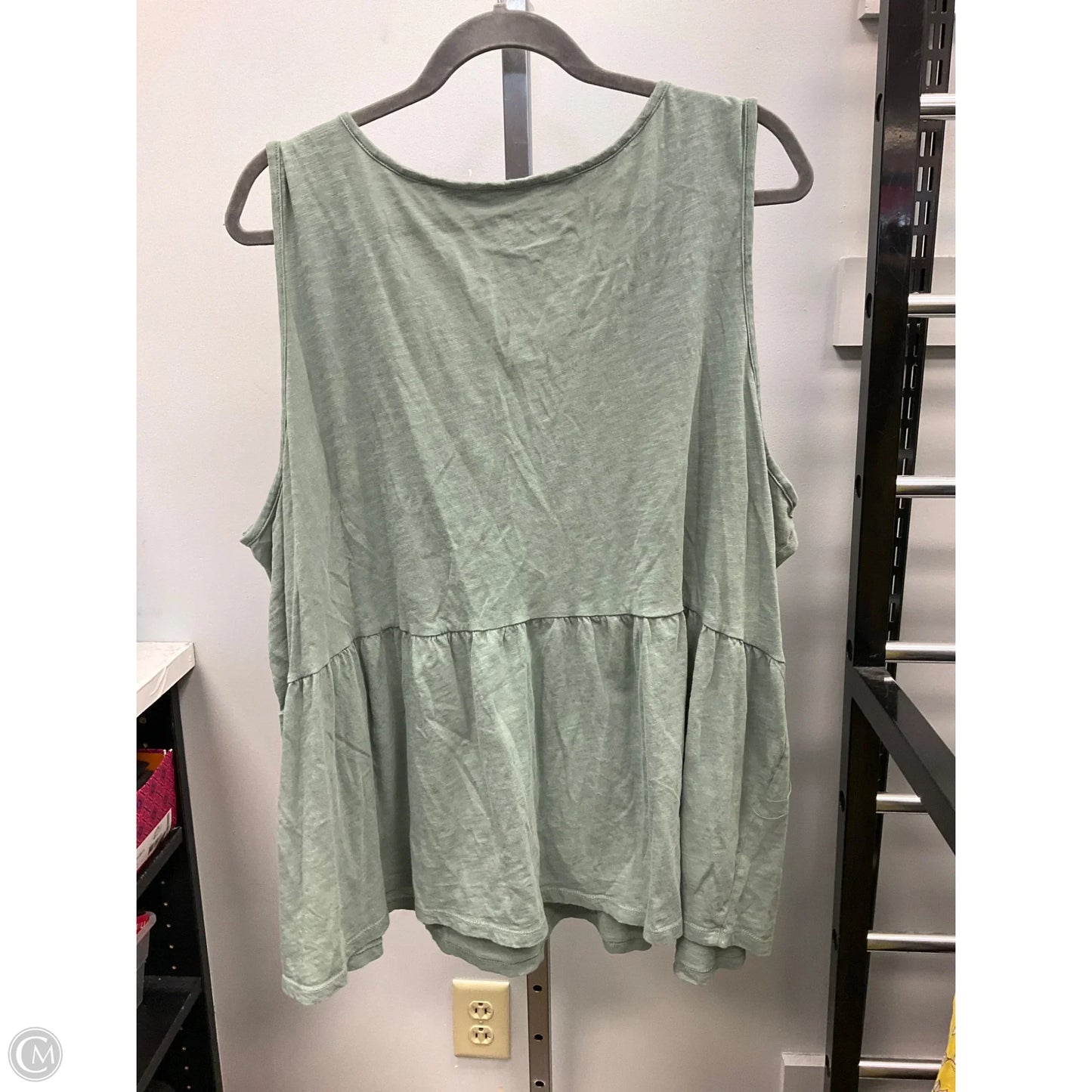 Top Sleeveless By Torrid In Green, Size: 4x