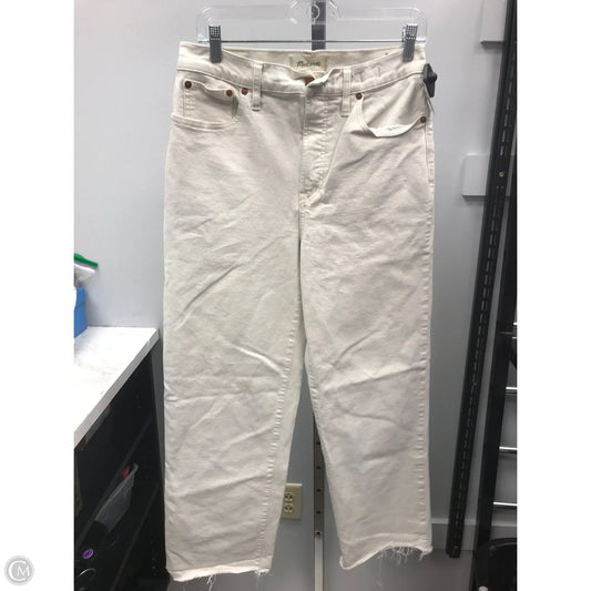 Jeans Straight By Madewell In Cream, Size: 8
