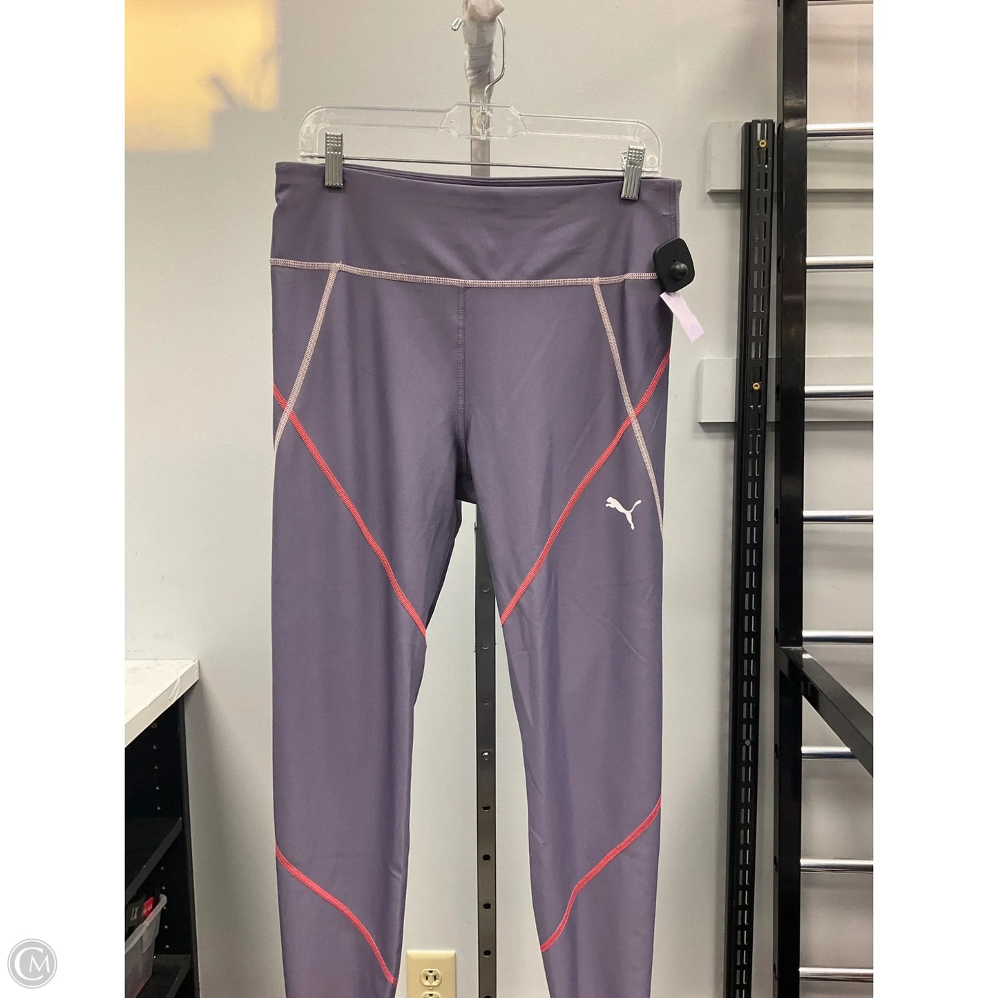 Athletic Leggings By Puma In Purple, Size: L