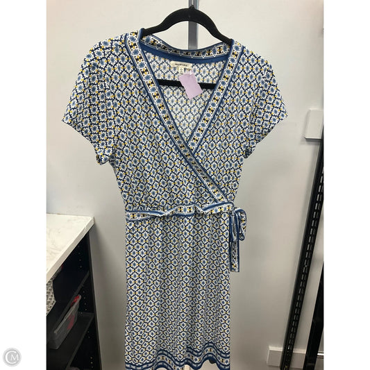Dress Casual Short By Max Studio In Blue & Yellow, Size: L