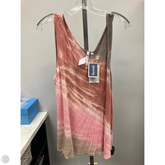 Top Sleeveless Basic By Cable And Gauge In Tie Dye Print, Size: M