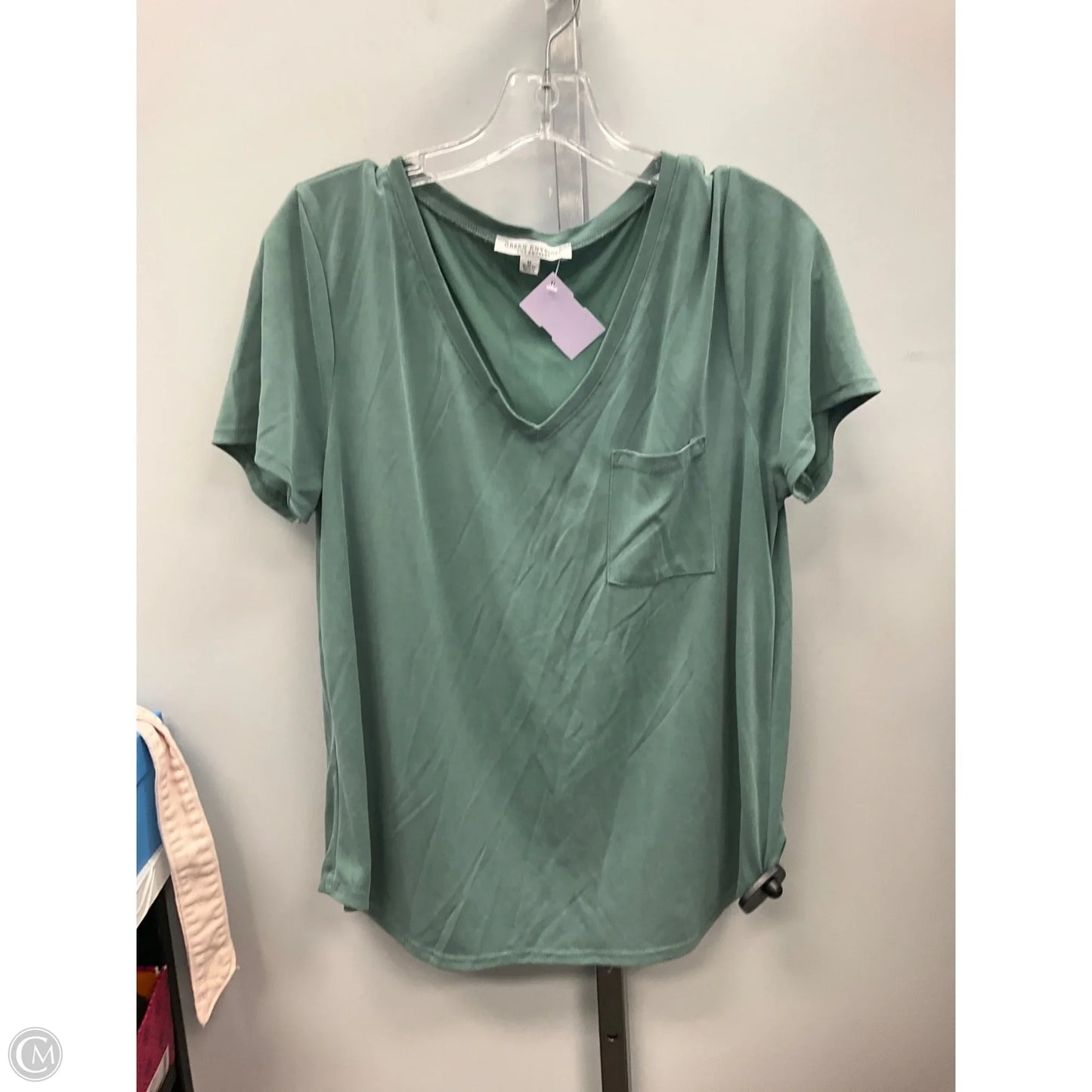Top Short Sleeve Basic By Green Envelope In Green, Size: M