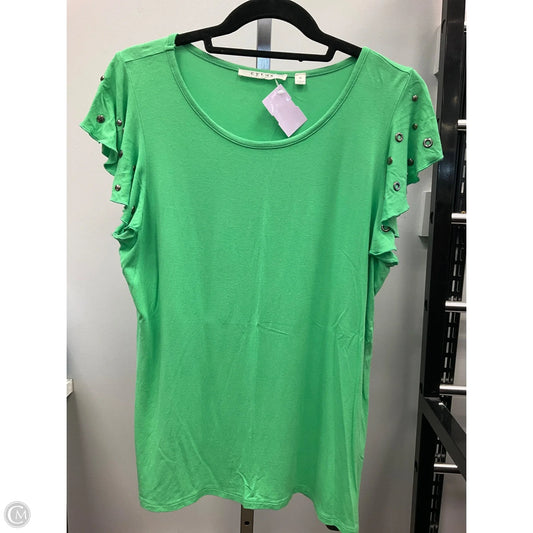 Top Short Sleeve By Cyrus In Green, Size: M