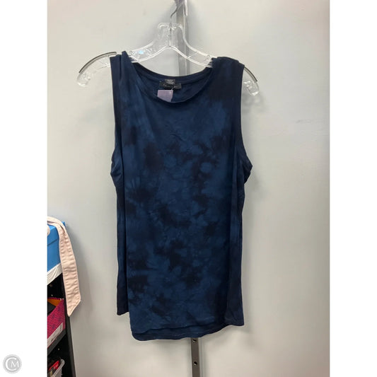 Top Sleeveless By Tahari In Tie Dye Print, Size: L