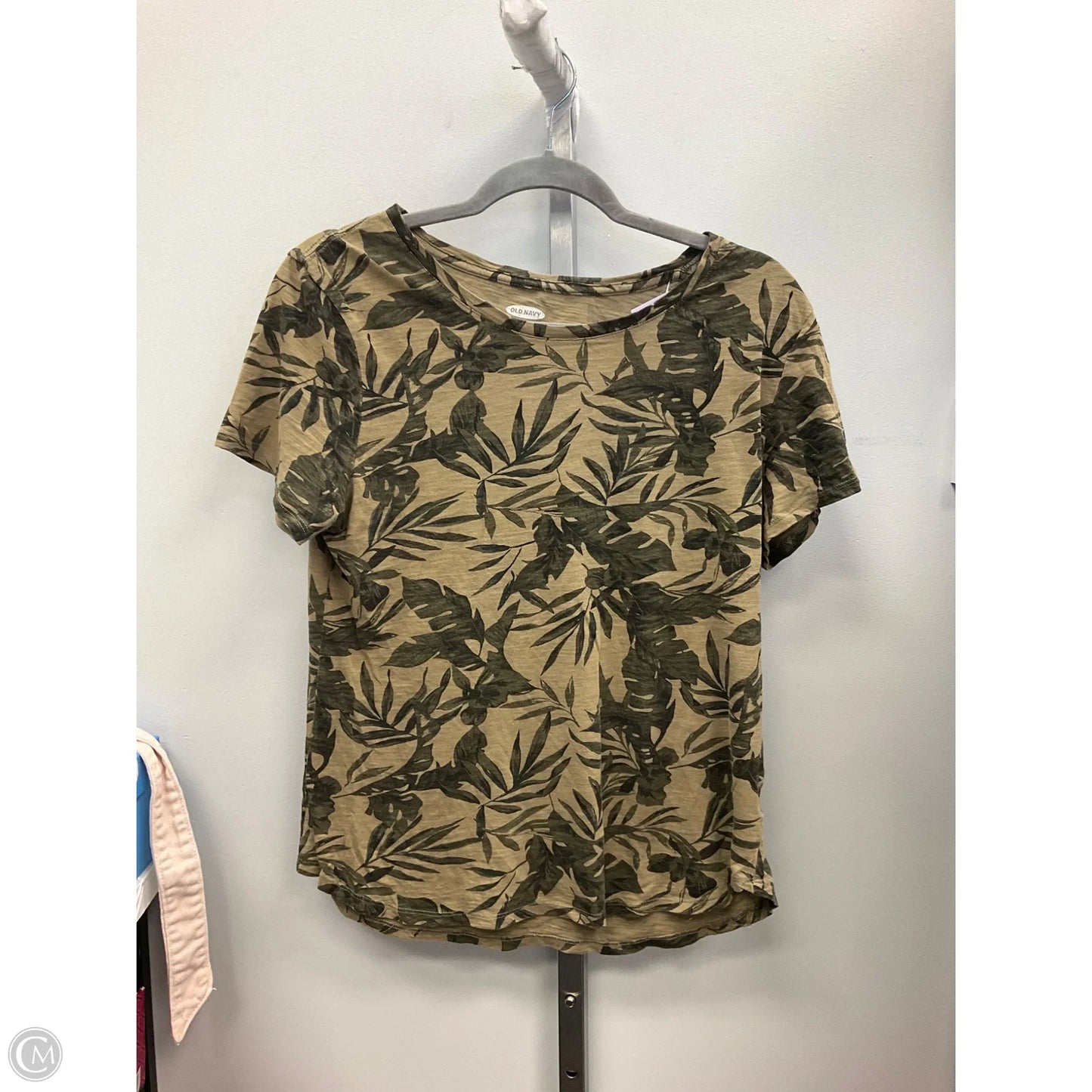 Top Short Sleeve Basic By Old Navy In Camouflage Print, Size: M