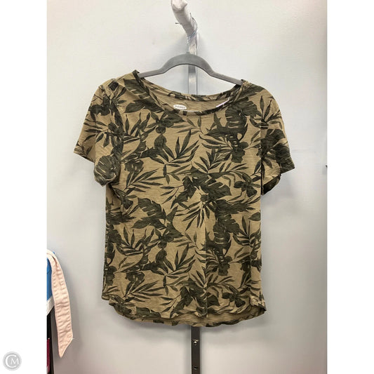 Top Short Sleeve Basic By Old Navy In Camouflage Print, Size: M