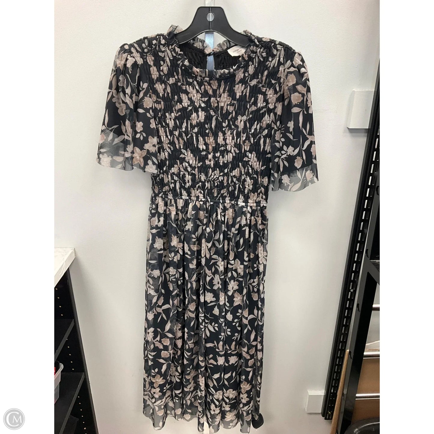 Dress Casual Midi By Orange Creek In Black & Brown, Size: S