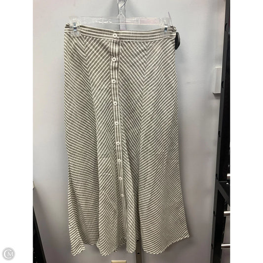 Skirt Midi By Max Studio In Green & White, Size: Xs