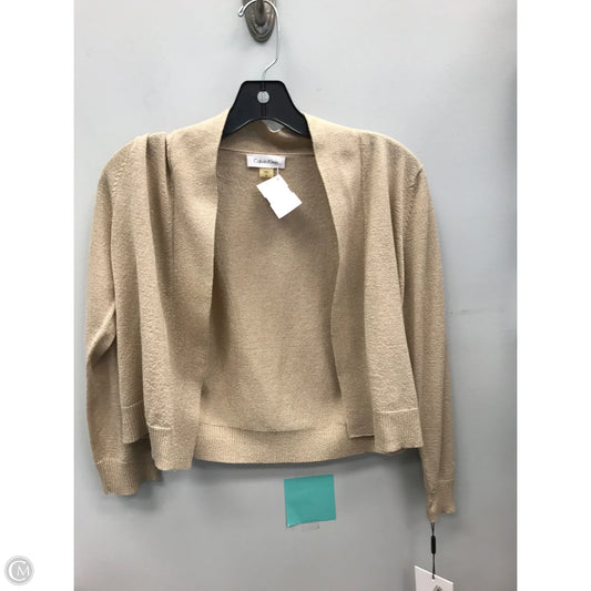 Cardigan By Calvin Klein In Gold, Size: M