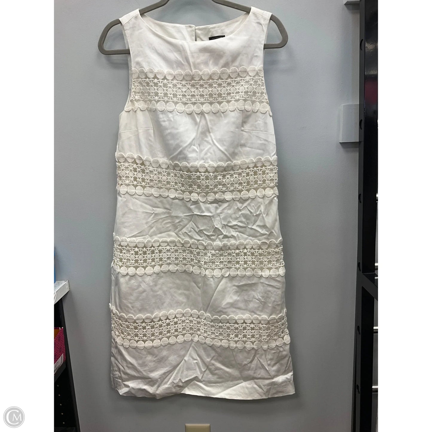 Dress Work By Ann Taylor In Cream, Size: 12