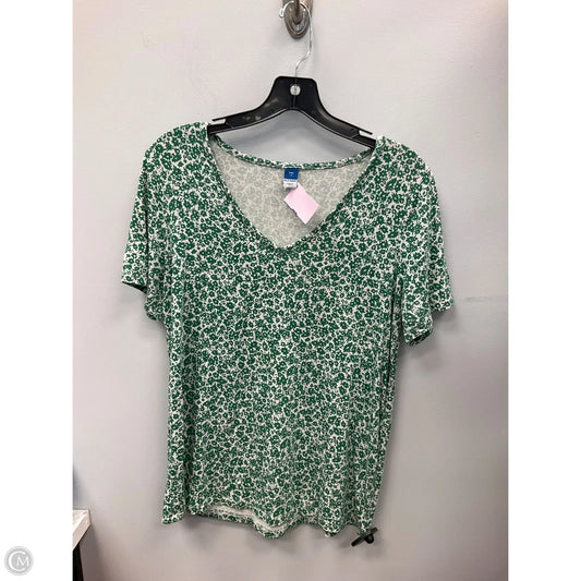 Top Short Sleeve By Old Navy In Green, Size: S