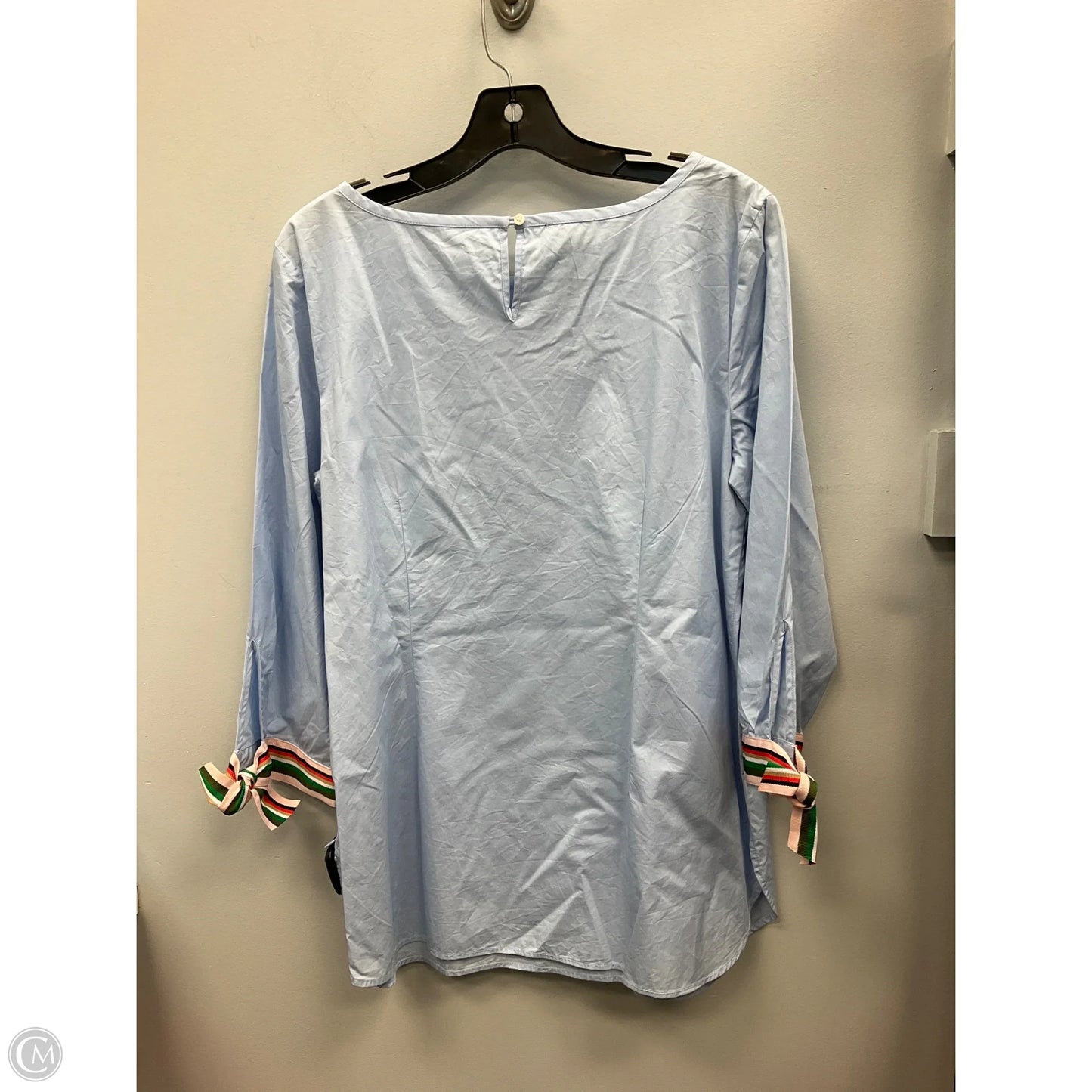 Top 3/4 Sleeve By Talbots In Blue, Size: M