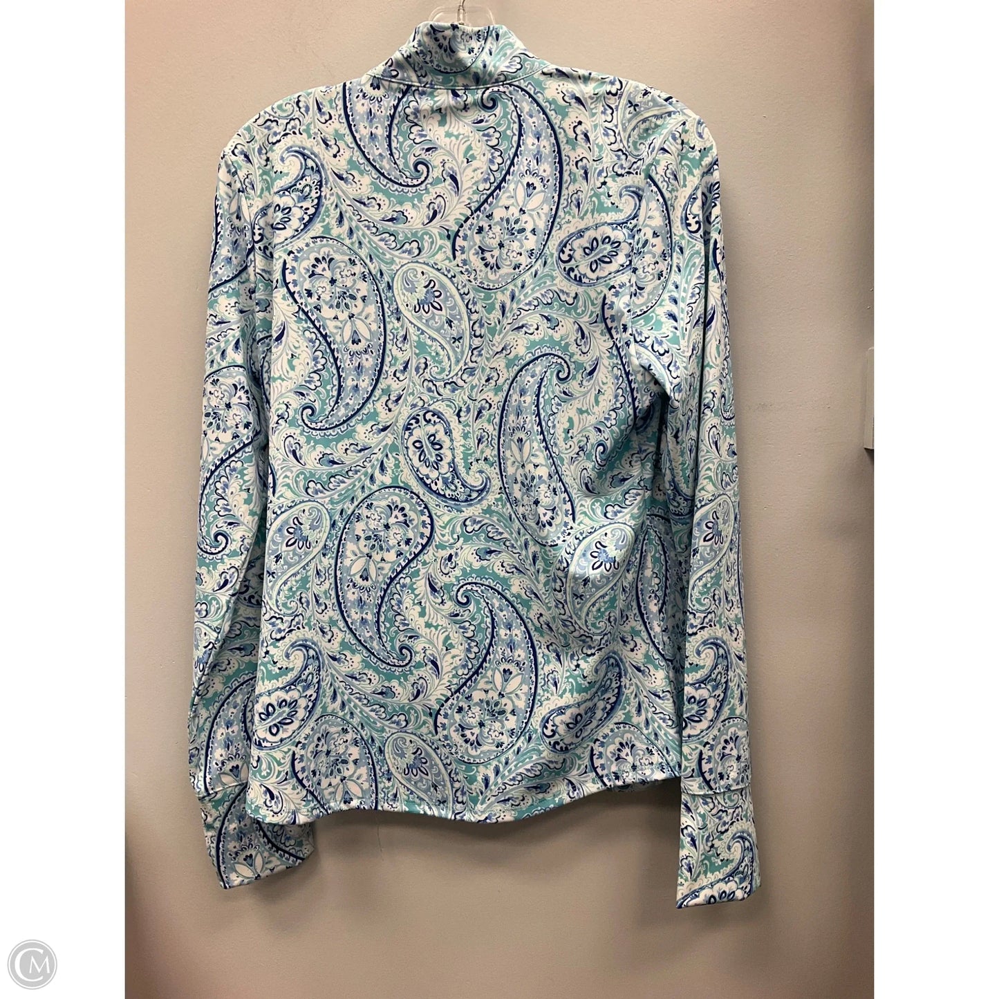 Sweatshirt Collar By Sigrid Olsen In Paisley Print, Size: L