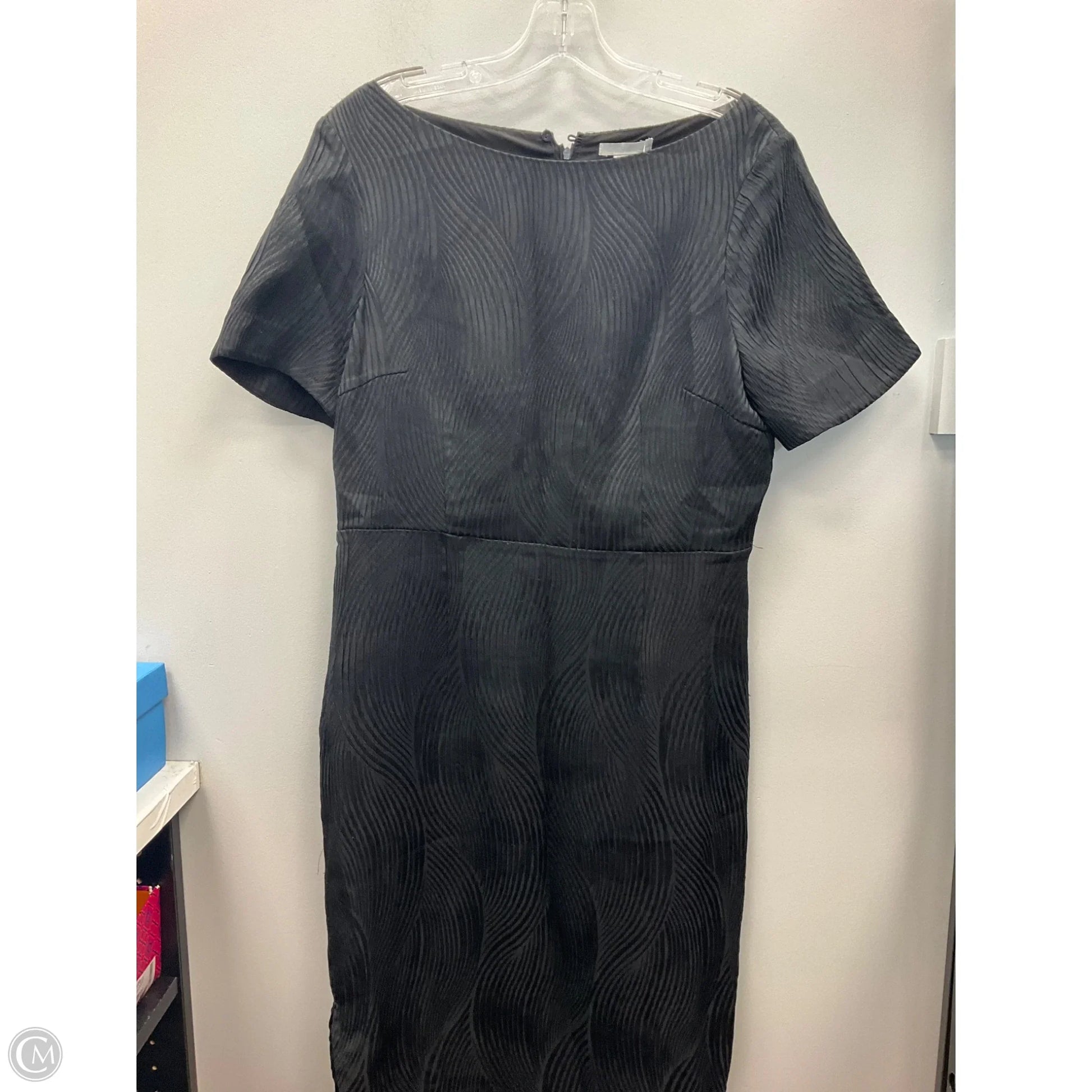 Dress Casual Midi By H&m In Black, Size: 12