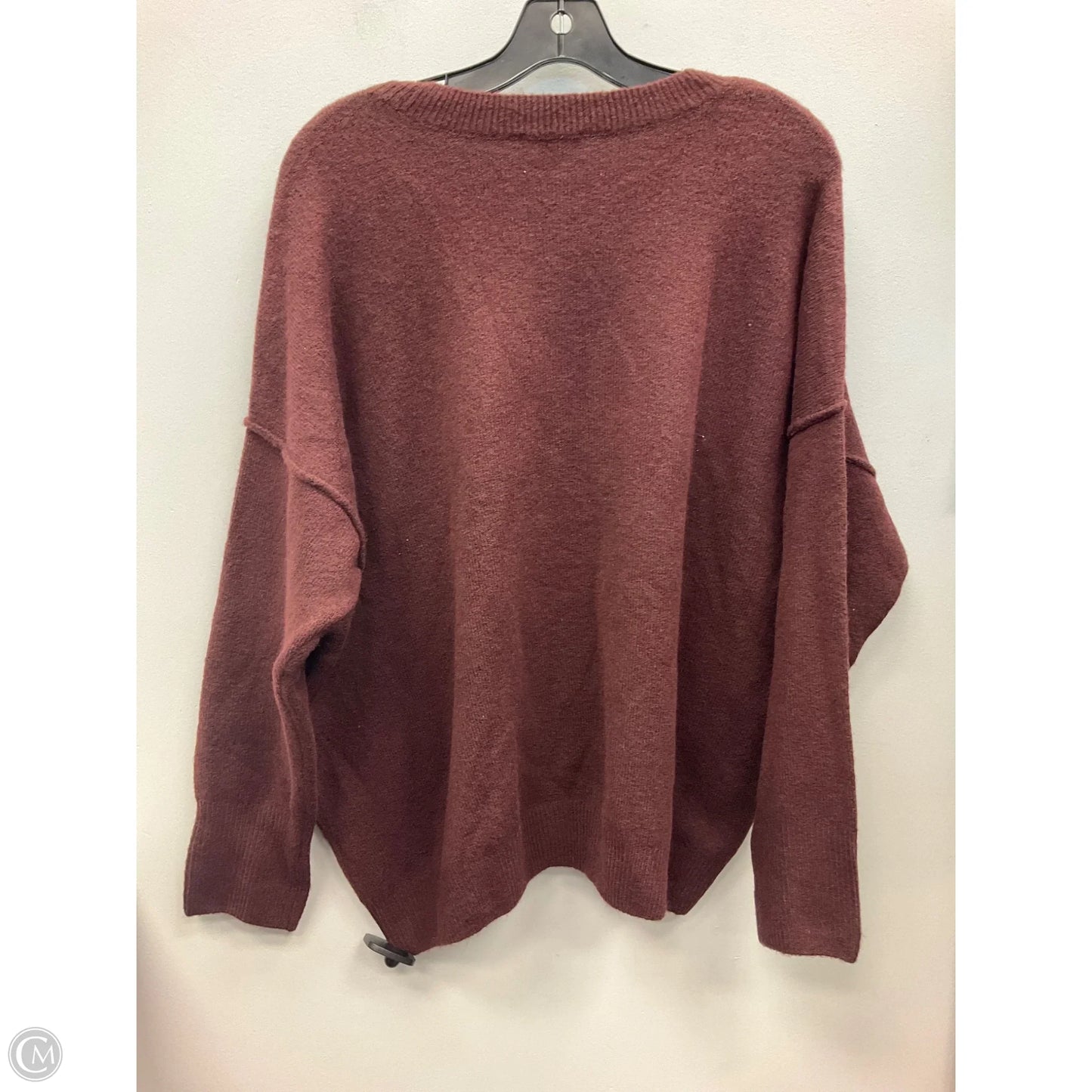 Sweater By Vince Camuto In Maroon, Size: Xl