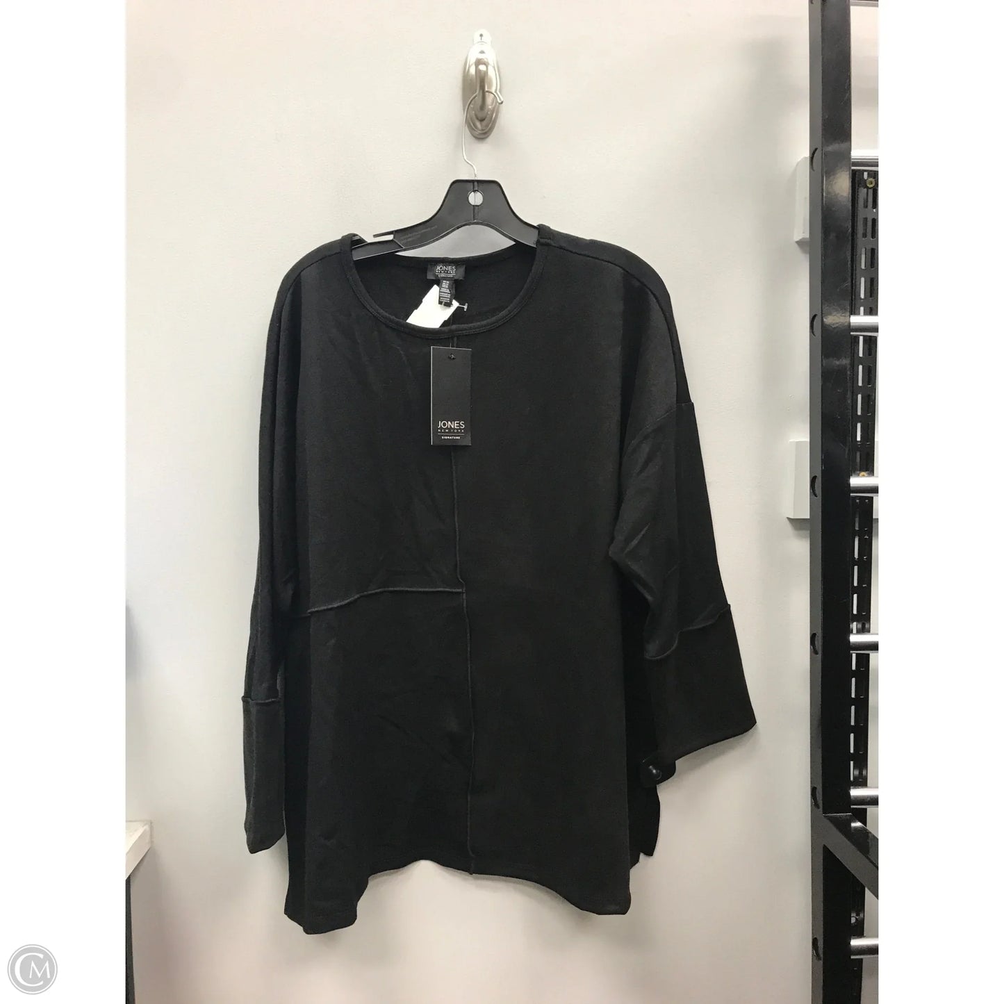 Top 3/4 Sleeve By Jones New York In Black, Size: Xl