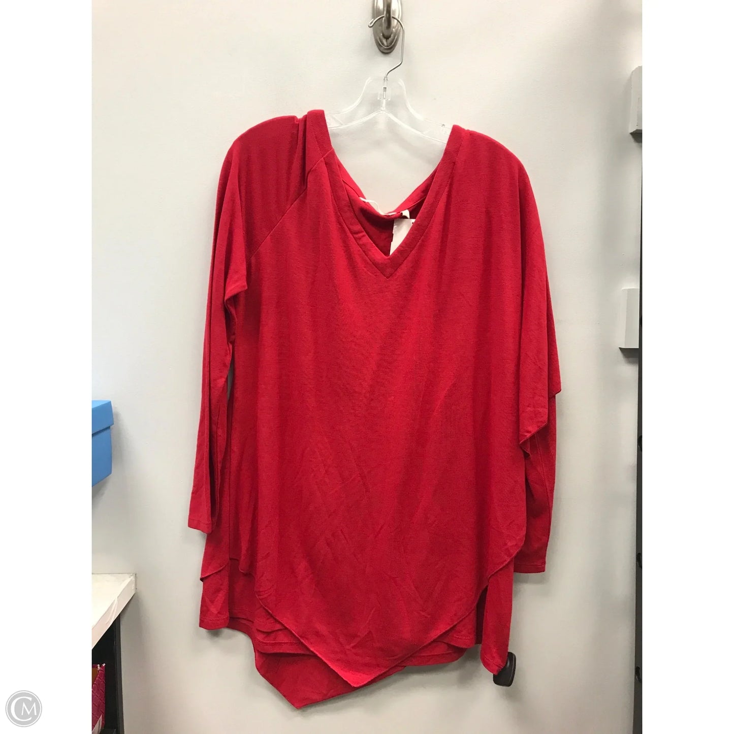 Top Long Sleeve By Soft Surroundings In Red, Size: L