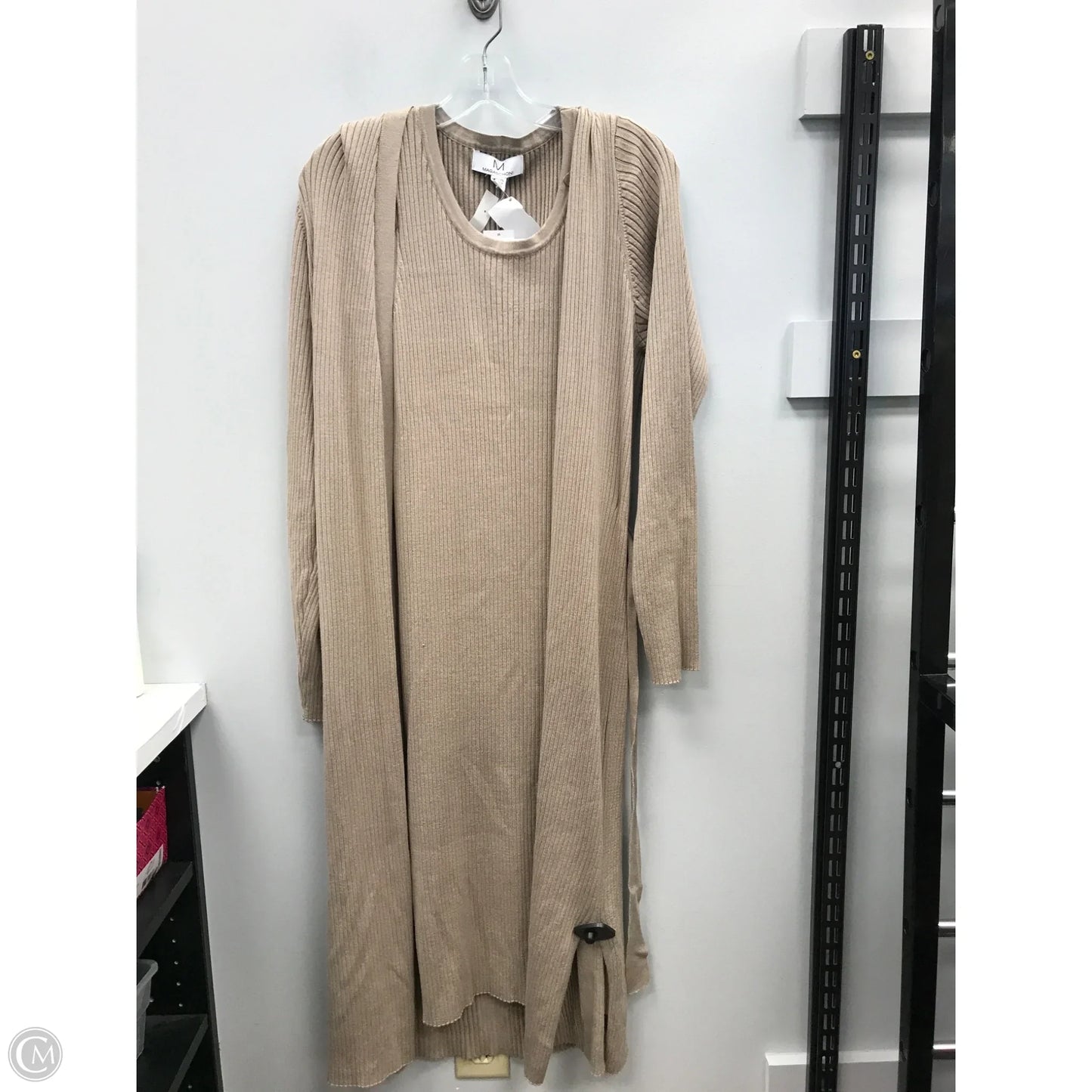 Dress Set 2pc By Magaschoni In Tan, Size: Xl