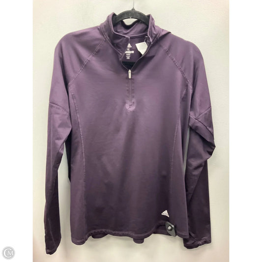 Athletic Jacket By Adidas In Purple, Size: Xl