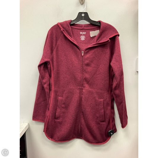Sweatshirt Hoodie By Tek Gear In Maroon, Size: L