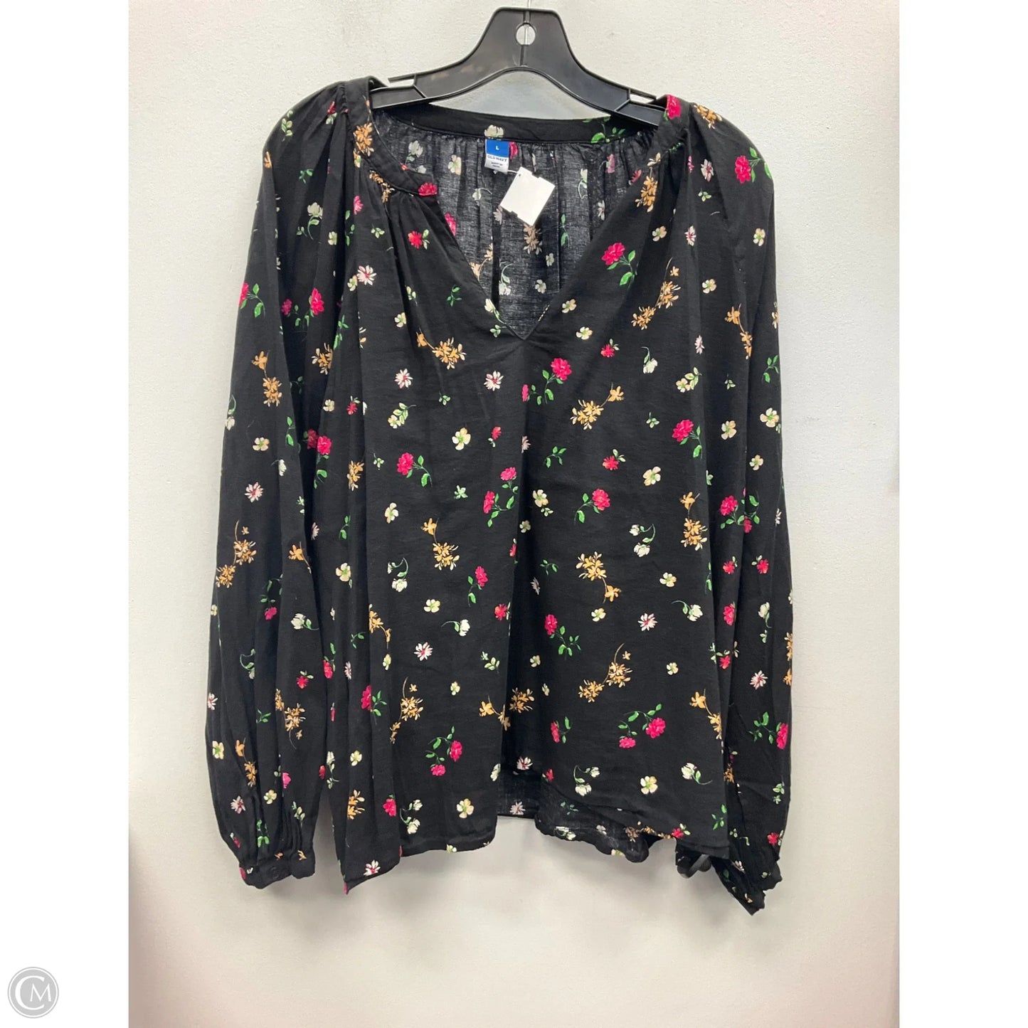 Top Long Sleeve By Old Navy In Floral Print, Size: L