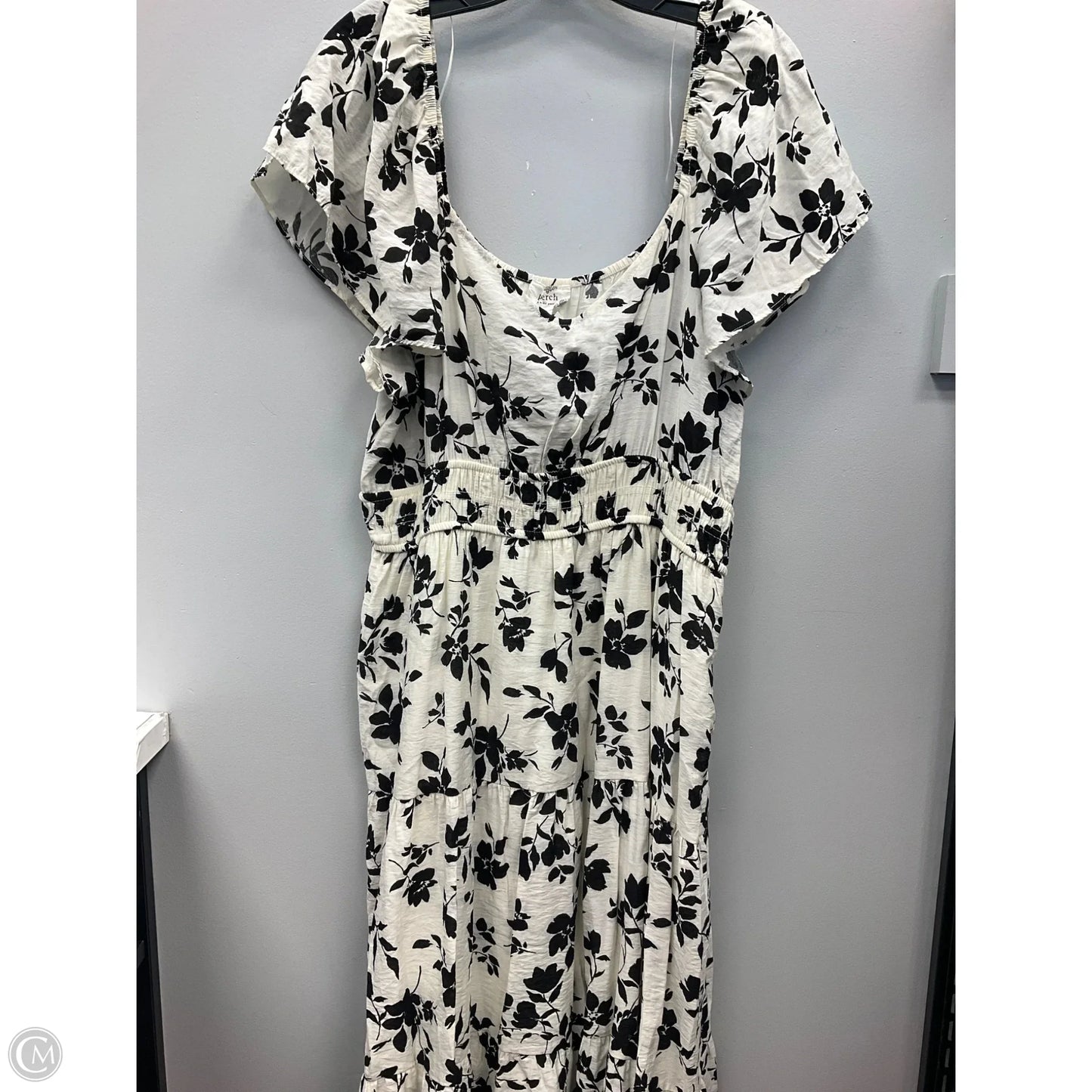 Dress Casual Midi By Blu Pepper In Black & White, Size: 1x