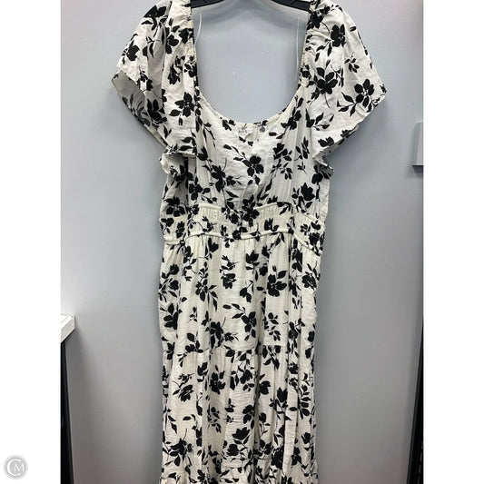 Dress Casual Midi By Blu Pepper In Black & White, Size: 1x