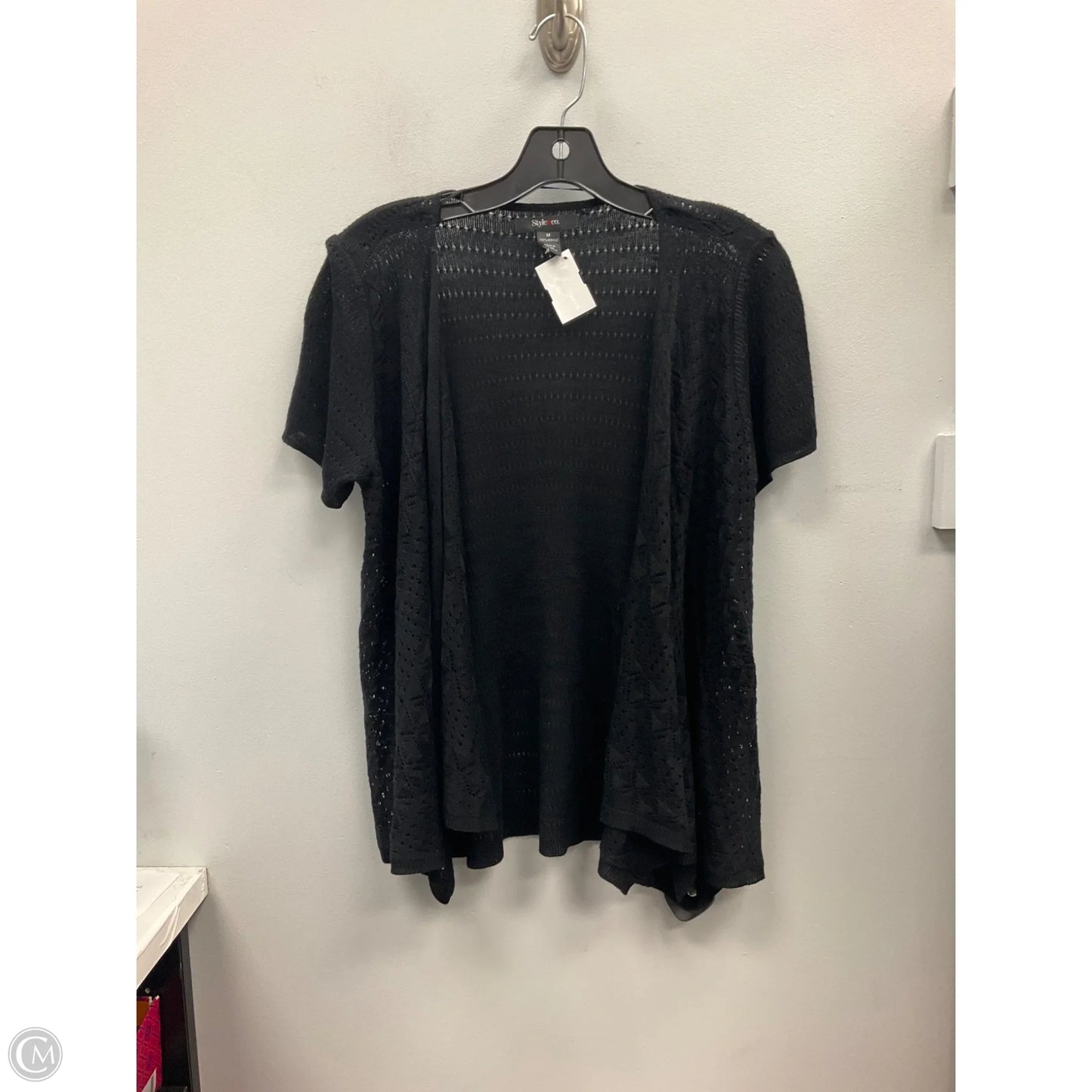 Cardigan By Style And Company In Black, Size: M