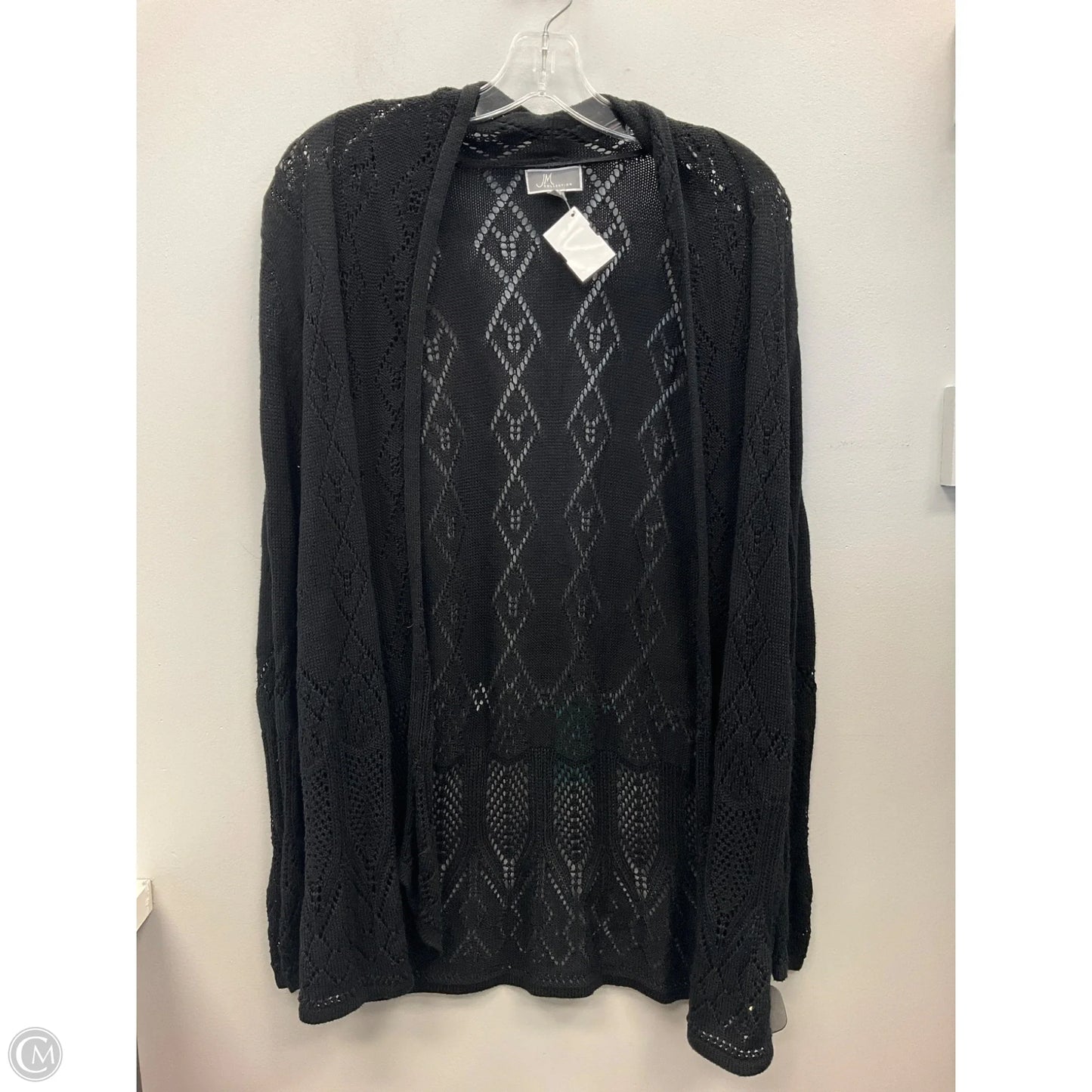 Cardigan By Jm Collections In Black, Size: S
