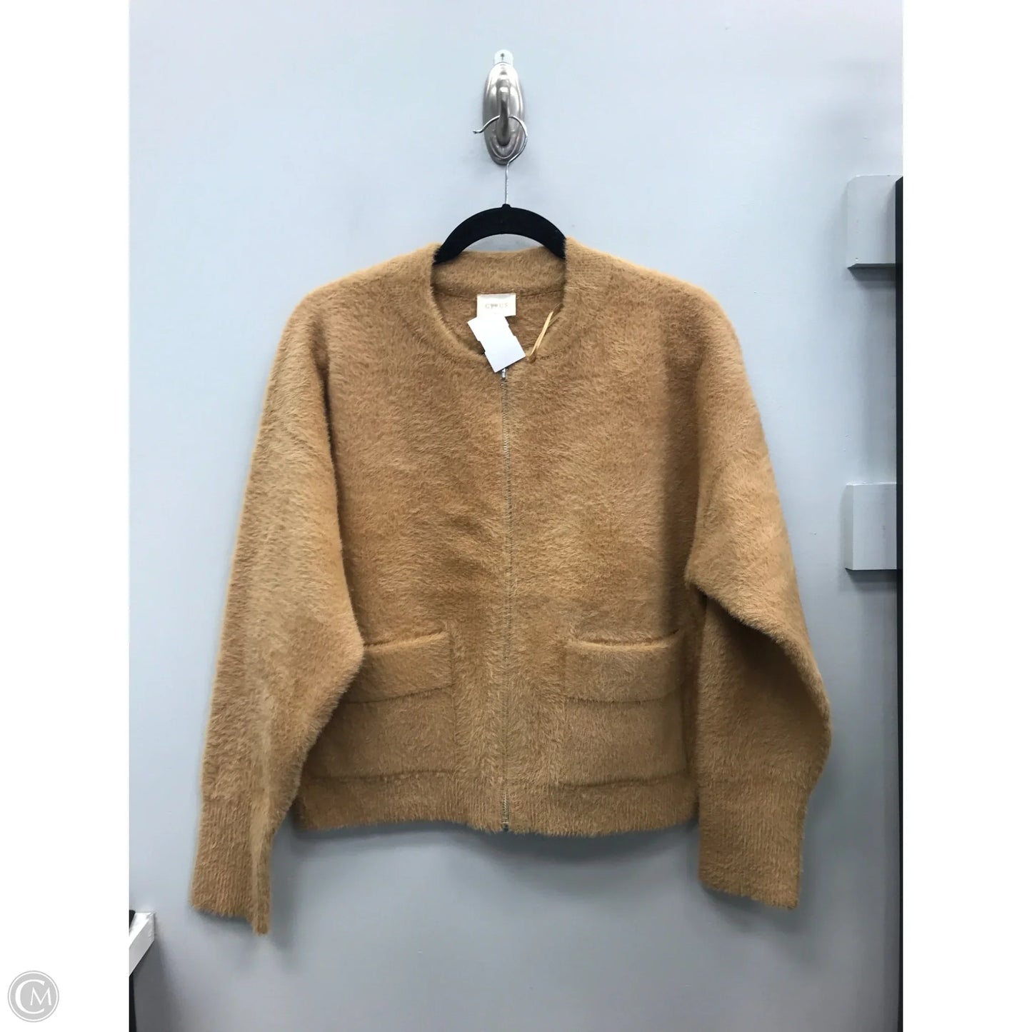 Jacket Faux Fur & Sherpa By Cyrus In Tan, Size: M