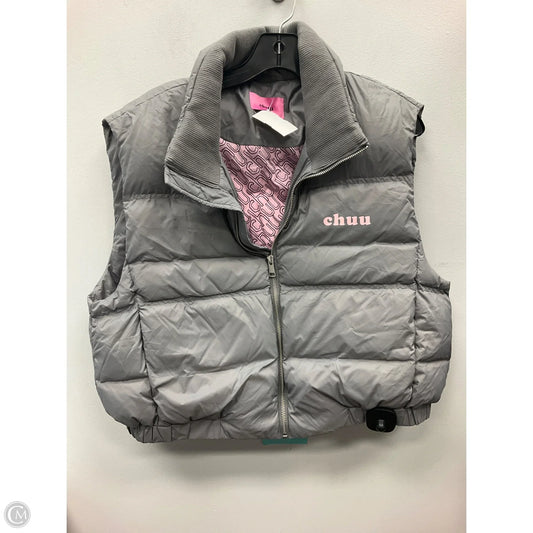 Vest Puffer & Quilted By Clothes Mentor In Grey & Pink, Size: Xs