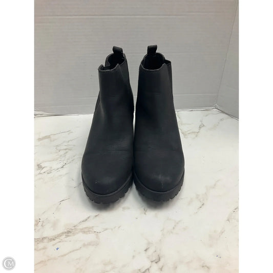 Boots Ankle Heels By Clothes Mentor In Black, Size: 8