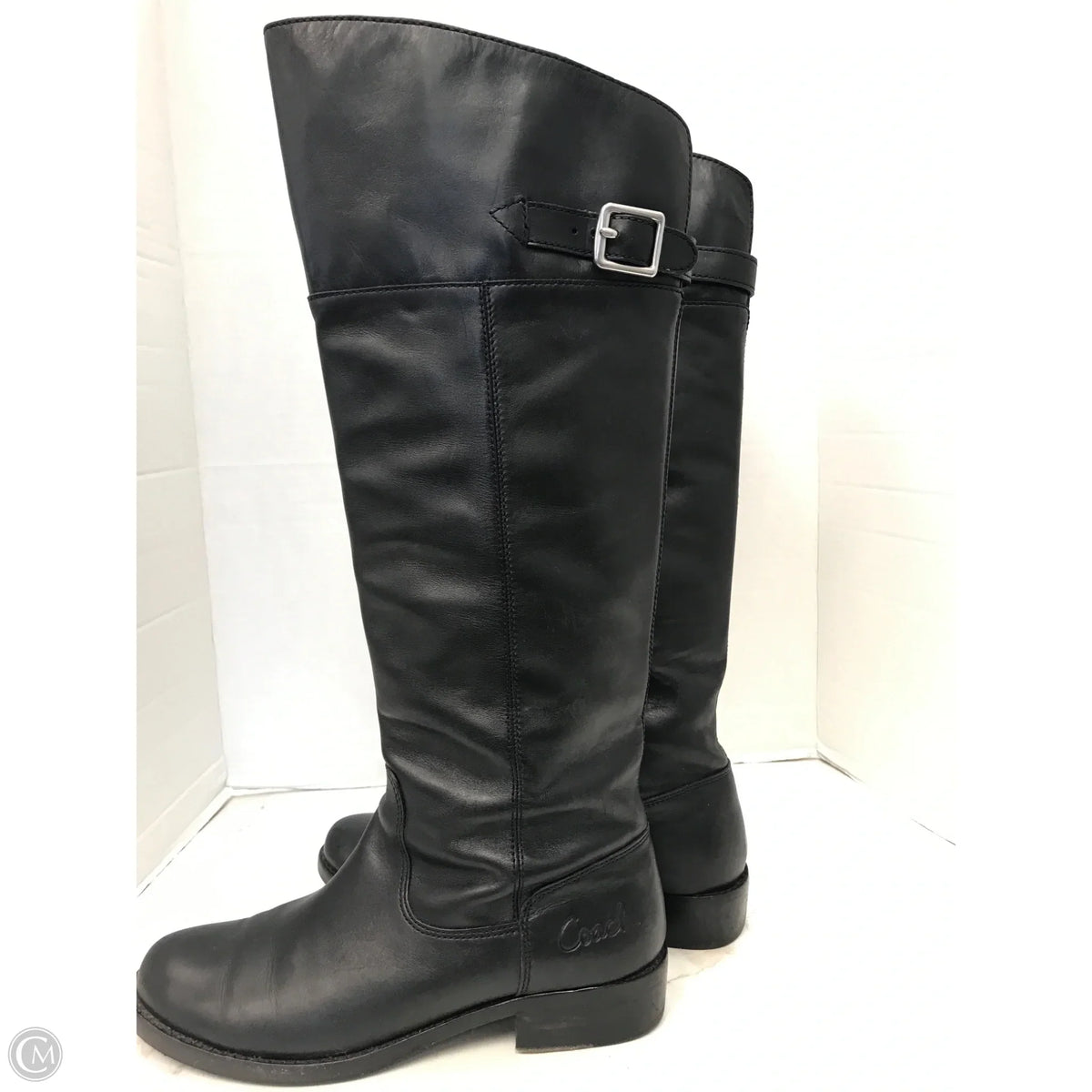 Boots Designer By Coach In Black, Size: 7.5