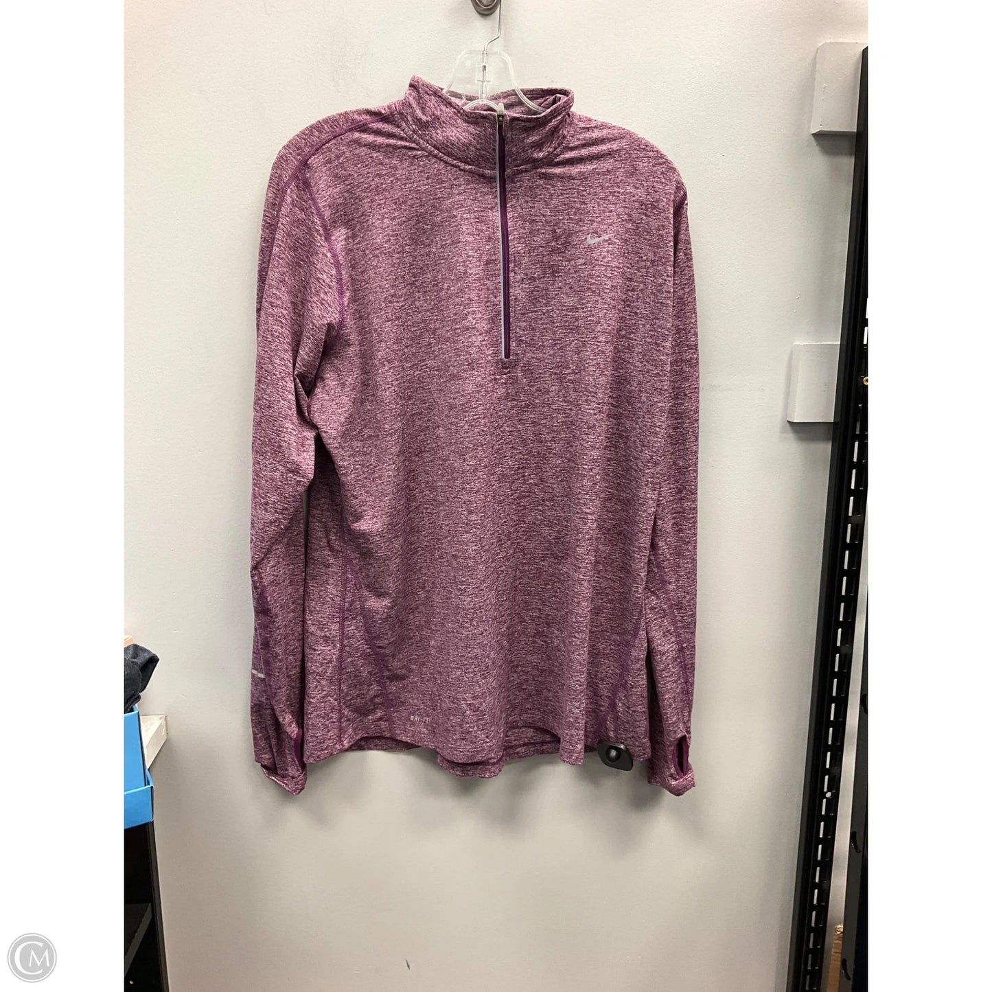Sweatshirt Collar By Nike In Purple, Size: Xl