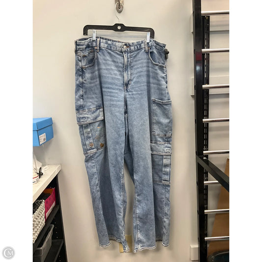Jeans Wide Leg By American Eagle In Blue, Size: 20