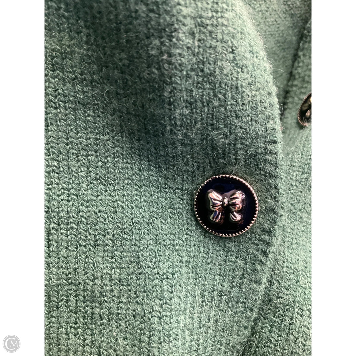 Sweater Cardigan By Dazy In Green, Size: M