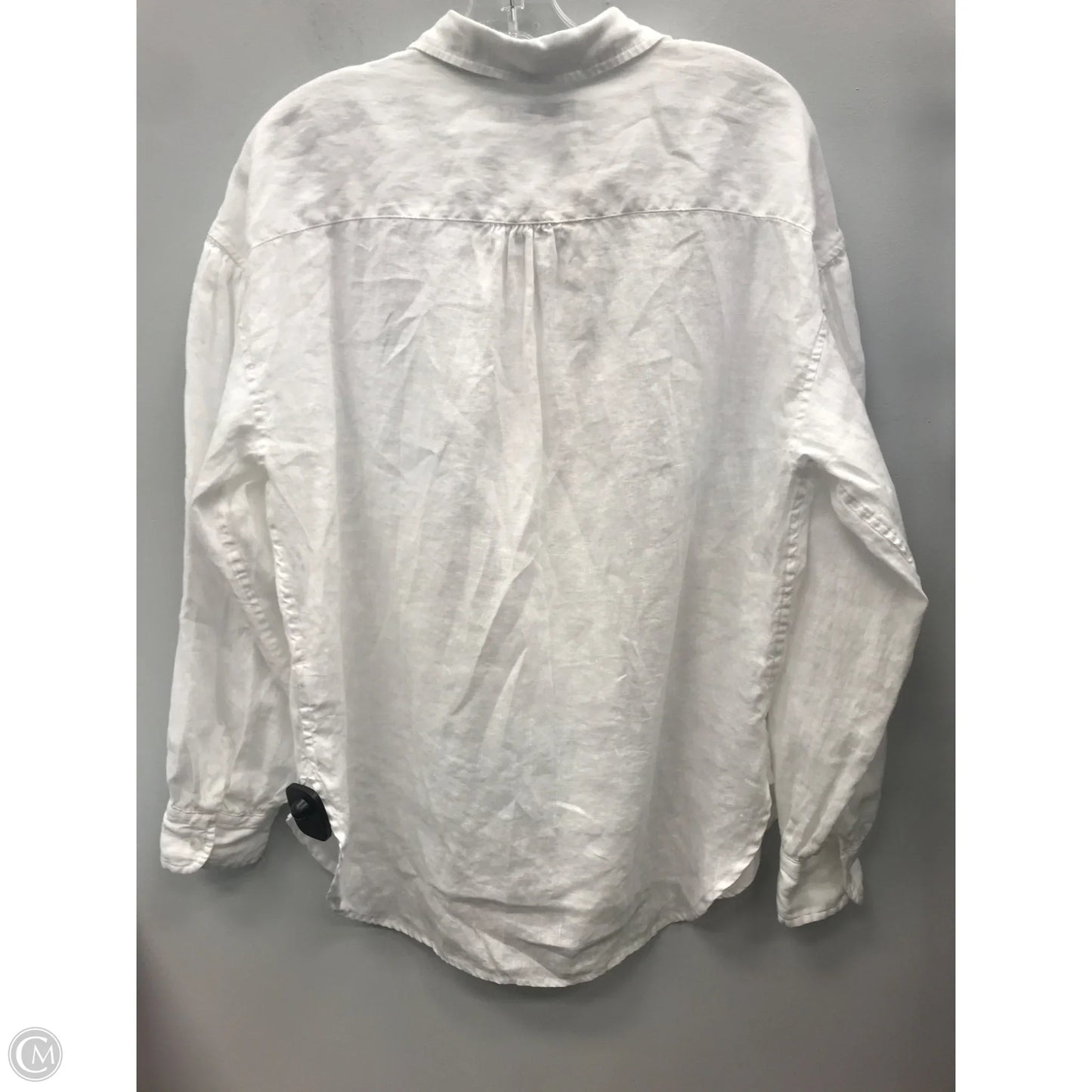 Top Long Sleeve By Lauren By Ralph Lauren In White, Size: M