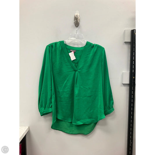 Top Long Sleeve By Vince Camuto In Green, Size: M