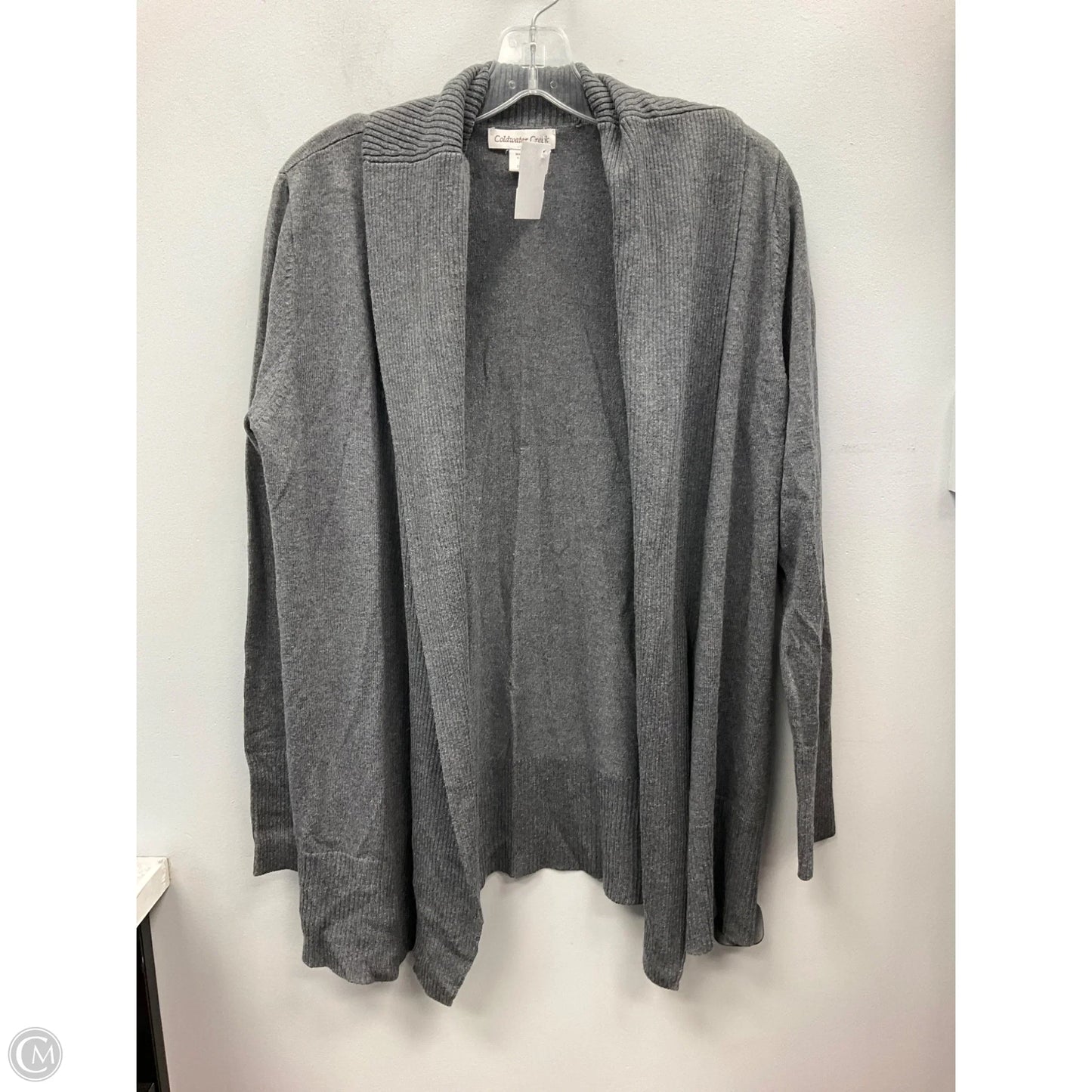 Sweater Cardigan By Coldwater Creek In Grey, Size: M