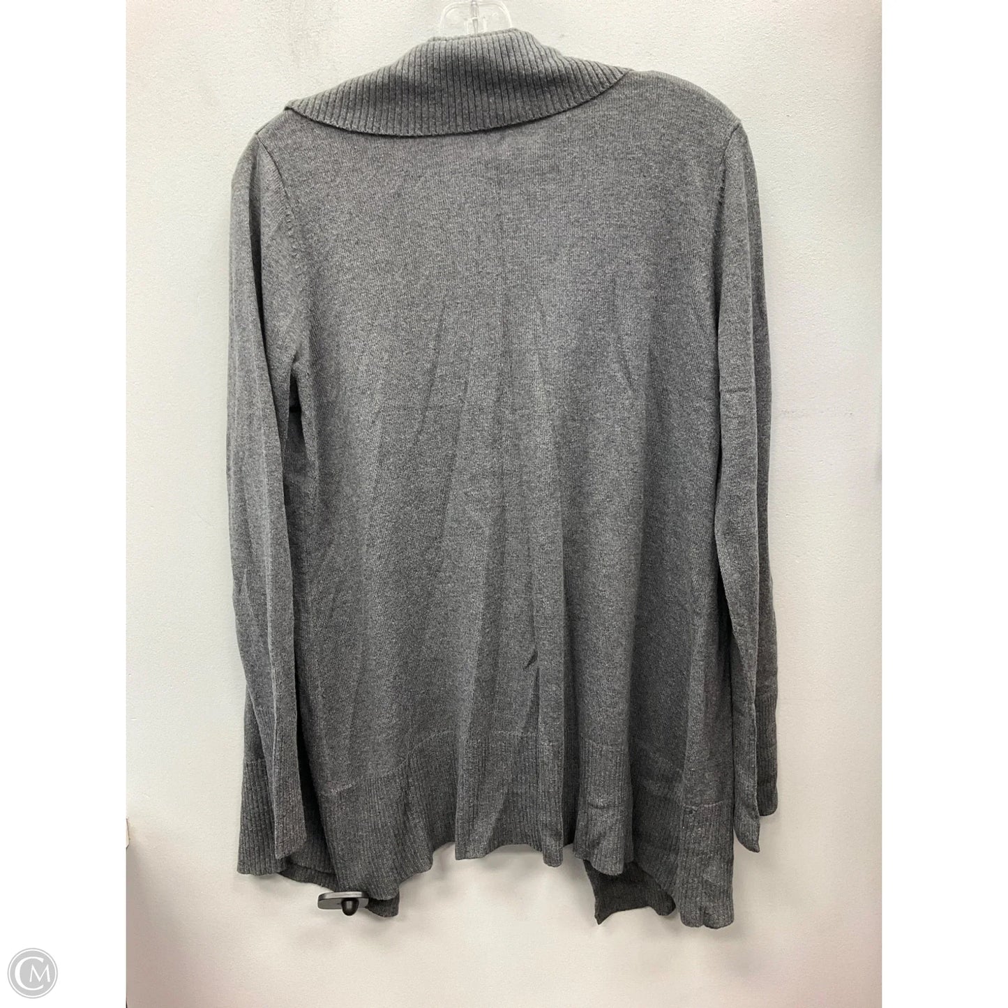 Sweater Cardigan By Coldwater Creek In Grey, Size: M