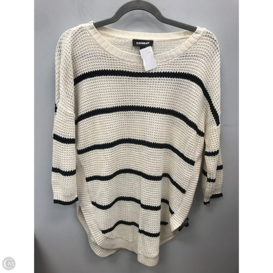 Sweater By Express In Black & Cream, Size: S