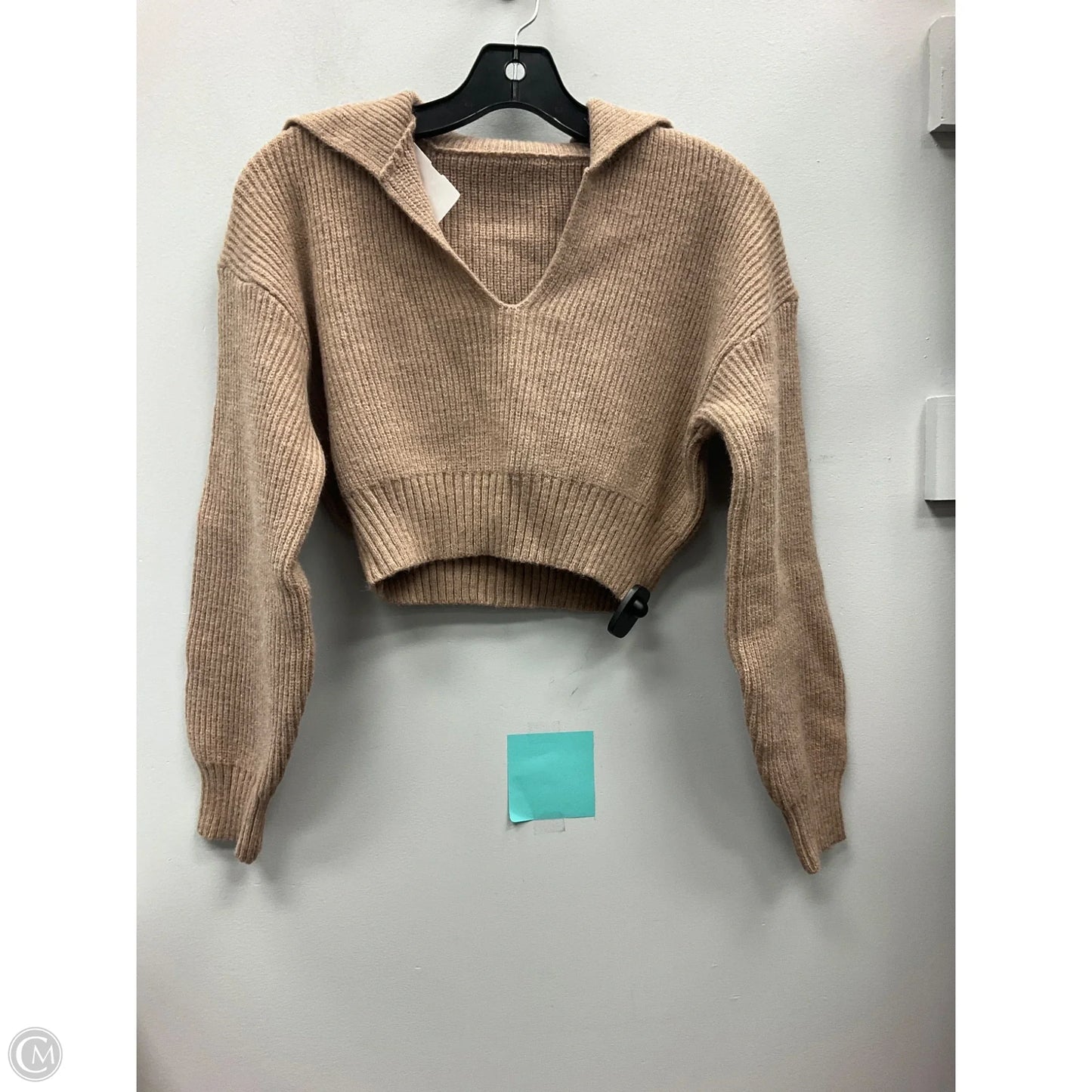 Sweater By Clothes Mentor In Tan, Size: S