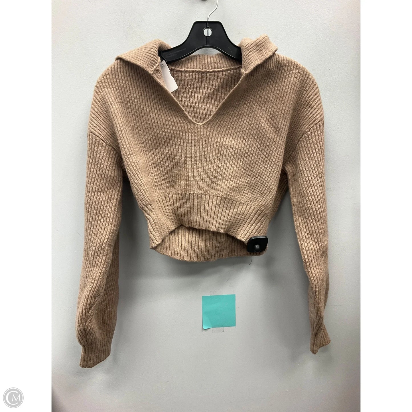 Sweater By Clothes Mentor In Tan, Size: S