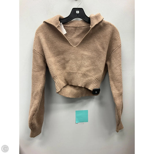 Sweater By Clothes Mentor In Tan, Size: S