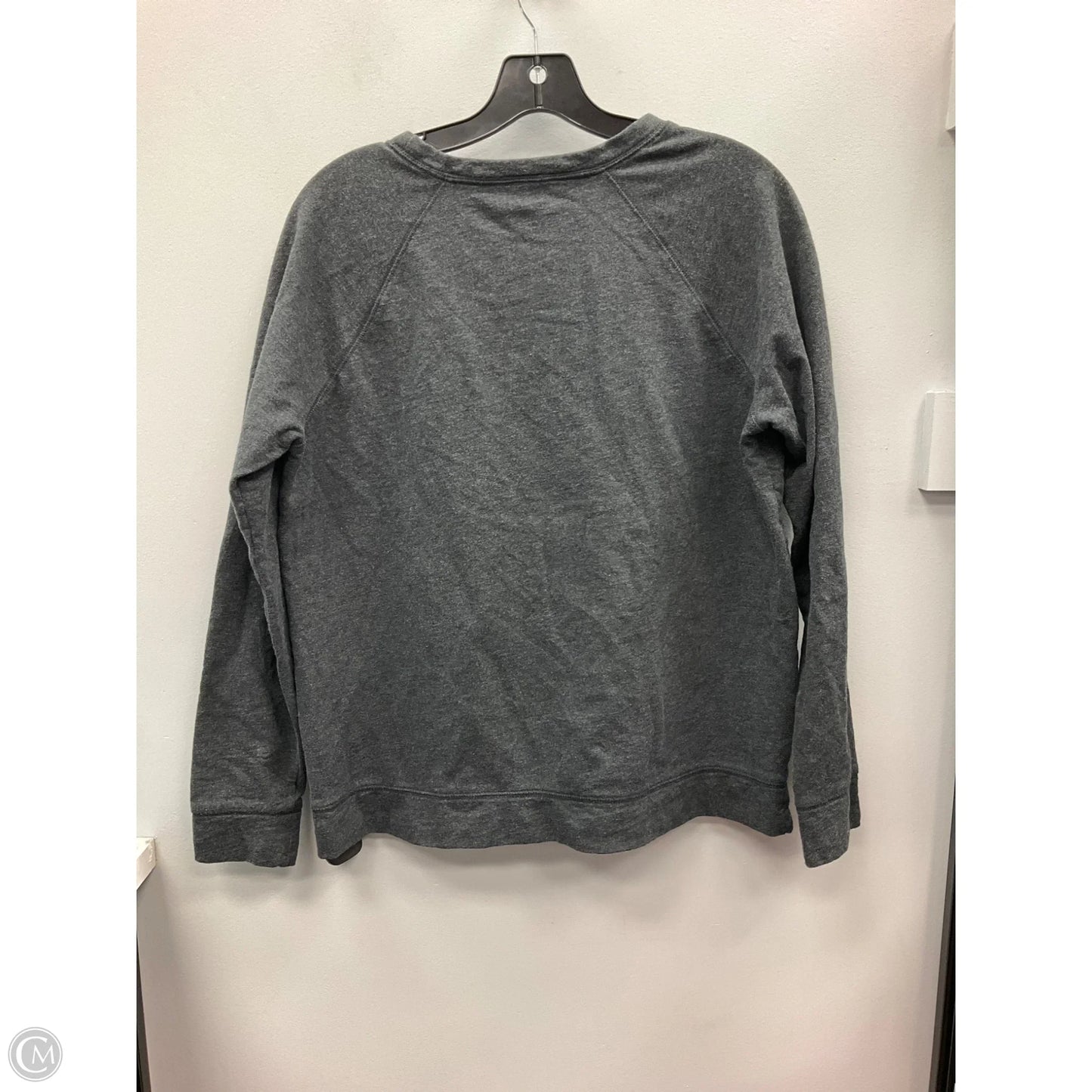Sweatshirt Crewneck By Lands End In Grey, Size: M