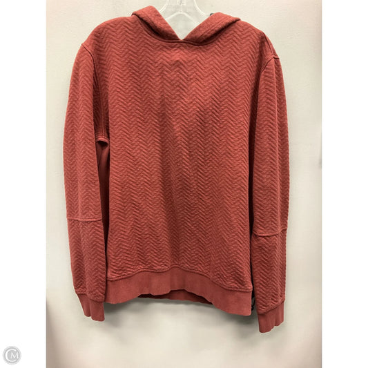 Sweatshirt Hoodie By Banana Republic In Orange, Size: L