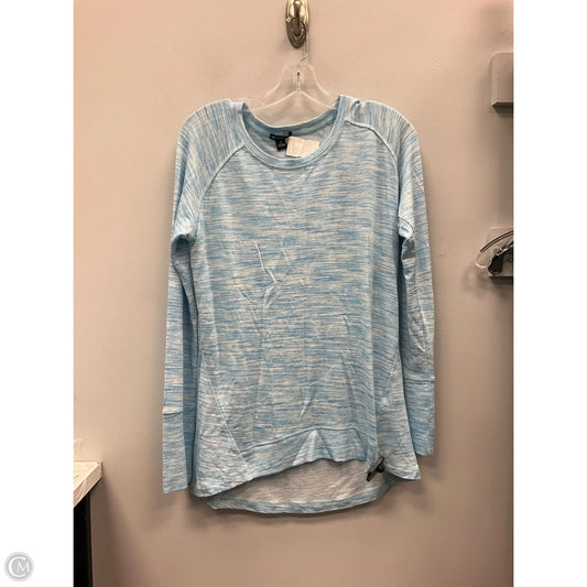 Athletic Top Long Sleeve Crewneck By Champion In Blue, Size: M
