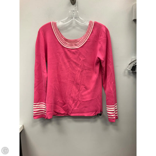 Sweater By Ziani Couture In Pink, Size: L