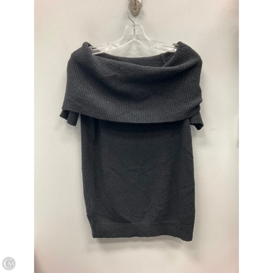 Sweater Short Sleeve By Loft In Black, Size: Xxsp
